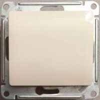 Переключатель GLOSSA 1кл бежевый GSL000261