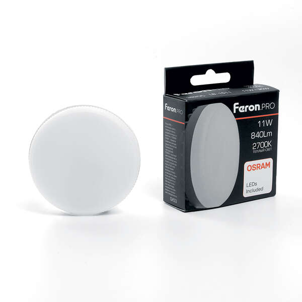 Лампа Feron-OSRAM LED 11W 2700K GX53 LB-1511 38205 Лампа Feron-OSRAM LED 11W 2700K GX53 LB-1511 38205
