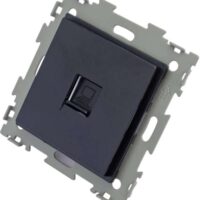 Розетка CGSS 1-я PC RJ45 черная GL-W201C-BCG