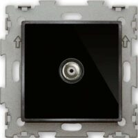 Розетка CGSS TV черная GL-W201V-BCG