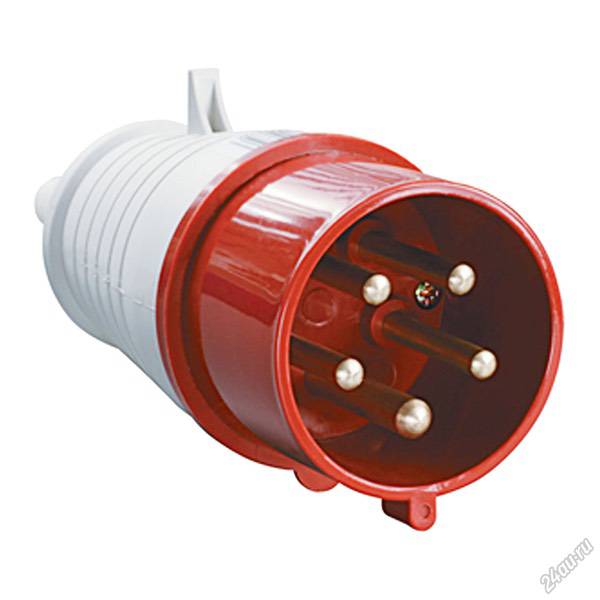 Вилка 015 3P+PE+N (16А/380В) IP44 Вилка 015 3P+PE+N (16А/380В) IP44