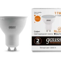 Лампа GAUSS LED Elementary MR16 11W 3000 GU10 13611