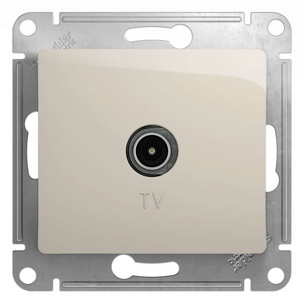 Розетка GLOSSA 1-я TV молочная GSL000991 Розетка GLOSSA 1-я TV молочная GSL000991