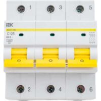 Автомат IEK ВА47-150 125А 3П С MVA50-3-125-C