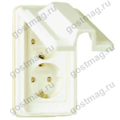 Розетка WRP 2212 2-я с з/к с крышкой Розетка WRP 2212 2-я с з/к с крышкой