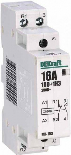 Контактор DeKraft МК-103 16А НО+НЗ 230В 18051DEK Контактор DeKraft МК-103 16А НО+НЗ 230В 18051DEK