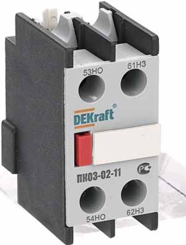 Приставка Dekraft ПК-03 1НО+1НЗ 24100DEK Приставка Dekraft ПК-03 1НО+1НЗ 24100DEK