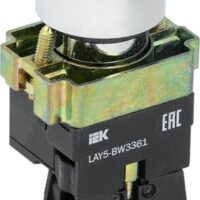 Кнопка IEK LAY5-BW3361 зеленая с подсветкой 240В