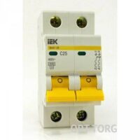 Автомат IEK ВА 47-29 25А 2П C MVA20-2-025-C