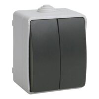 Выключатель IEK 2кл о/у ФОРС IP54 EVS20-K03-10-54-DC