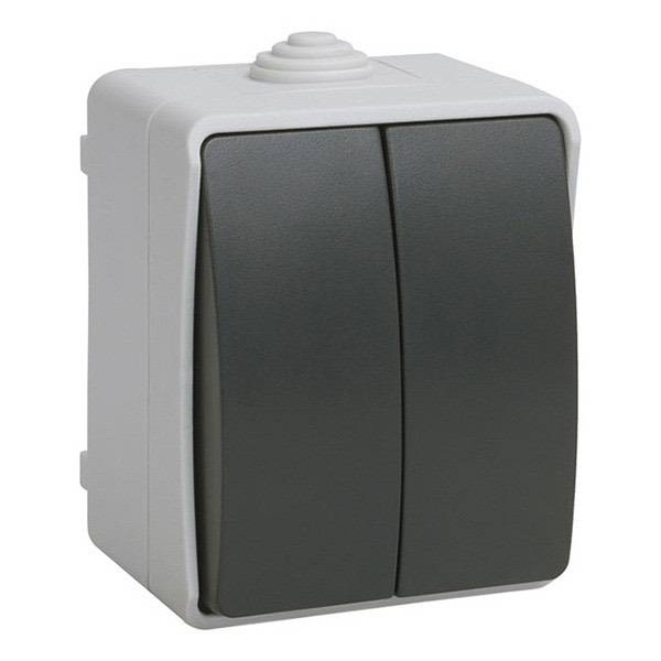 Выключатель IEK 2кл о/у ФОРС IP54 EVS20-K03-10-54-DC Выключатель IEK 2кл о/у ФОРС IP54 EVS20-K03-10-54-DC