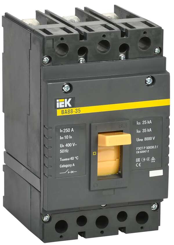 Автомат IEK ВА 88-35 250А SVA30-3-0250 Автомат IEK ВА 88-35 250А SVA30-3-0250