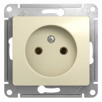 Розетка GLOSSA 1-я бежевая GSL000241