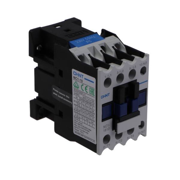Контактор CHINT NC1-1810 18А 1НО AC 230В 221545 Контактор CHINT NC1-1810 18А 1НО AC 230В 221545