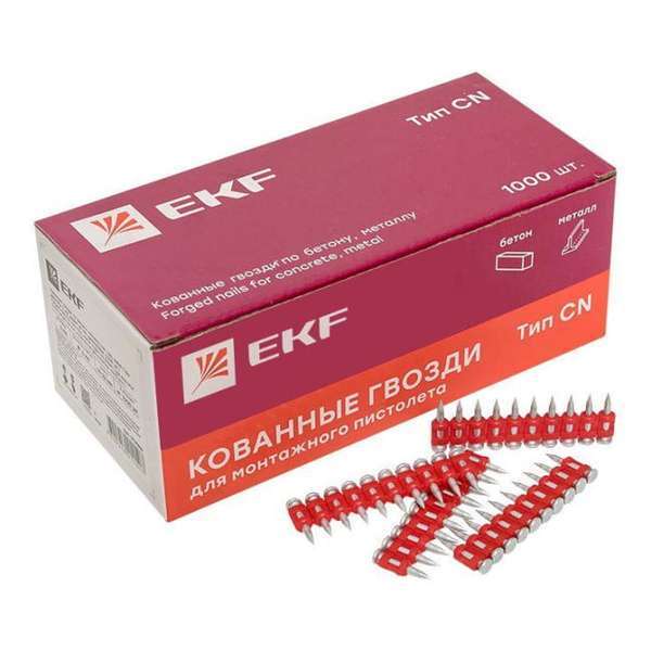 Гвозди по бетону EKF Bullet Type 3х22мм (1000шт) cpn-3022bp Гвозди по бетону EKF Bullet Type 3х22мм (1000шт) cpn-3022bp