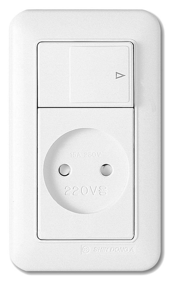 Розетка WST 1022 WH 1-я+1кл выключатель Розетка WST 1022 WH 1-я+1кл выключатель
