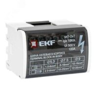 Нулевая шина в корпусе 2x7 EKF sn0-2х7